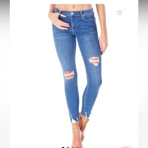 Free people shark bite skinny jeans 29S